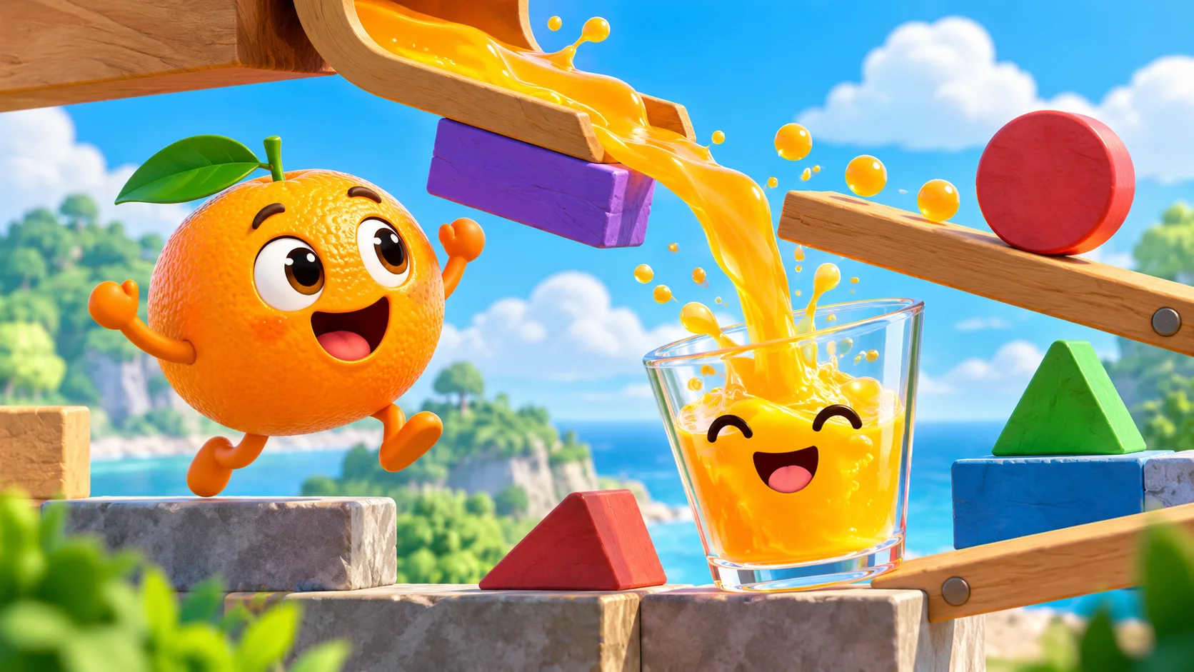 Happy Orange Glass — Discovering the Juice Path
