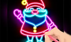 Draw Glow Christmas - Draw & Color