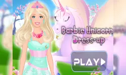 Barbie unicorn dress up