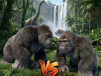 image Gorilla Monster Fight